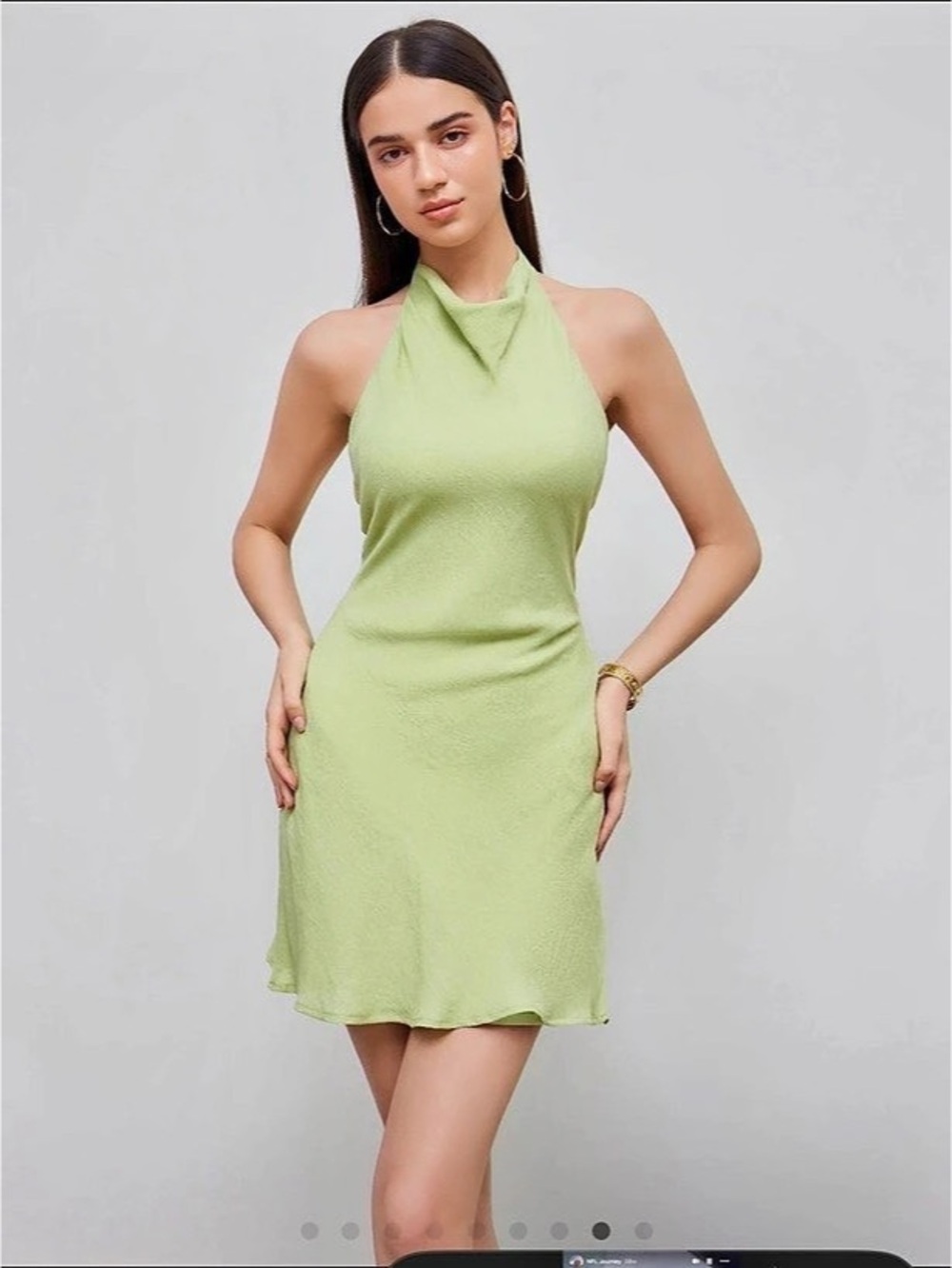 Cider Green Mini Dress